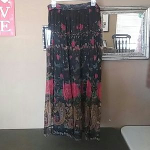 Floral print skirt
